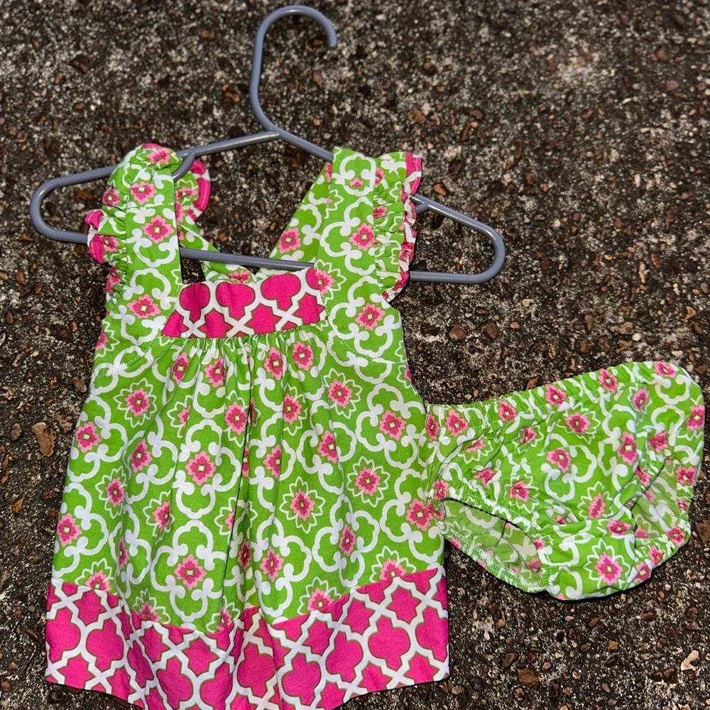 Bonnie baby dress with bloomers